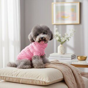 Light Pink Pet Sweater Size M